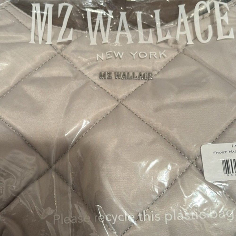 MZ Wallace Quilted Madison Shoulder Bag Frost - Picture 2 of 9